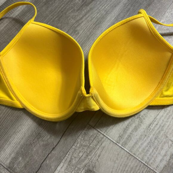 Vintage Joe Boxer Yellow Smiley Wink Bra size 36C - Picture 4 of 4